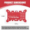 Chainsaw Chain Measuring Tool for Pitch, Gauge, Bar Groove And