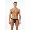 Mens Modal Briefs low rise Microfiber Bikini Underwear Black,Pack of