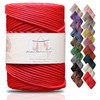 Makromecity, Macrame Cord Polyester 3mm x 120m 3mm Polypropylene Red