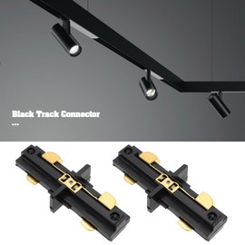 VGOL 4pcs Black 120V H Series Single Circuit 3-Wire Track Connector Compatible with WAC Lighting H Track Systems