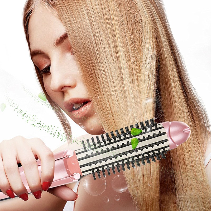 Folding Adjustment Mini Portable Straightener &amp; Curler Comb Hair Stick