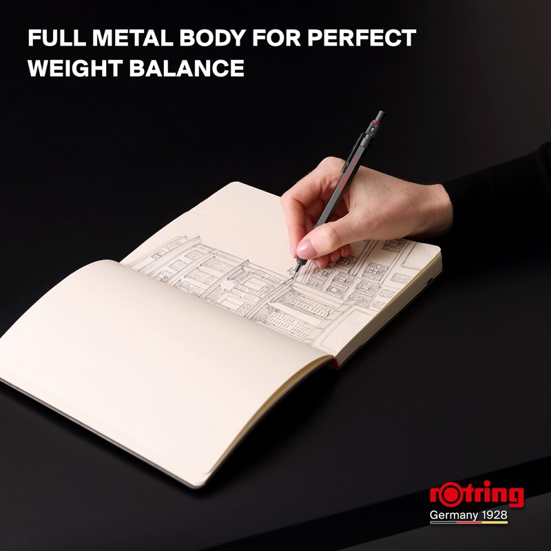 rOtring 2204409 600 Dark Stone 0.5mm Rottling Mechanical Pencils in