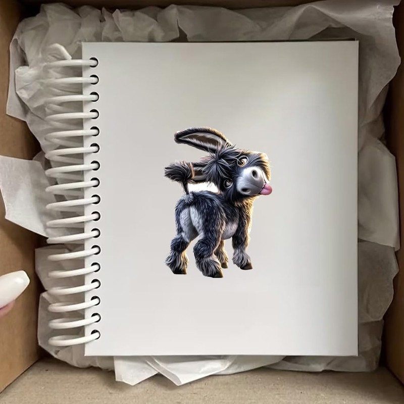 UWNVO Farm Animal Auto Stickers Donkey Waterproof Vinyl Art F067