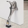 1 Pack Satin Nickel Kick Down Door Stopper for Bottom