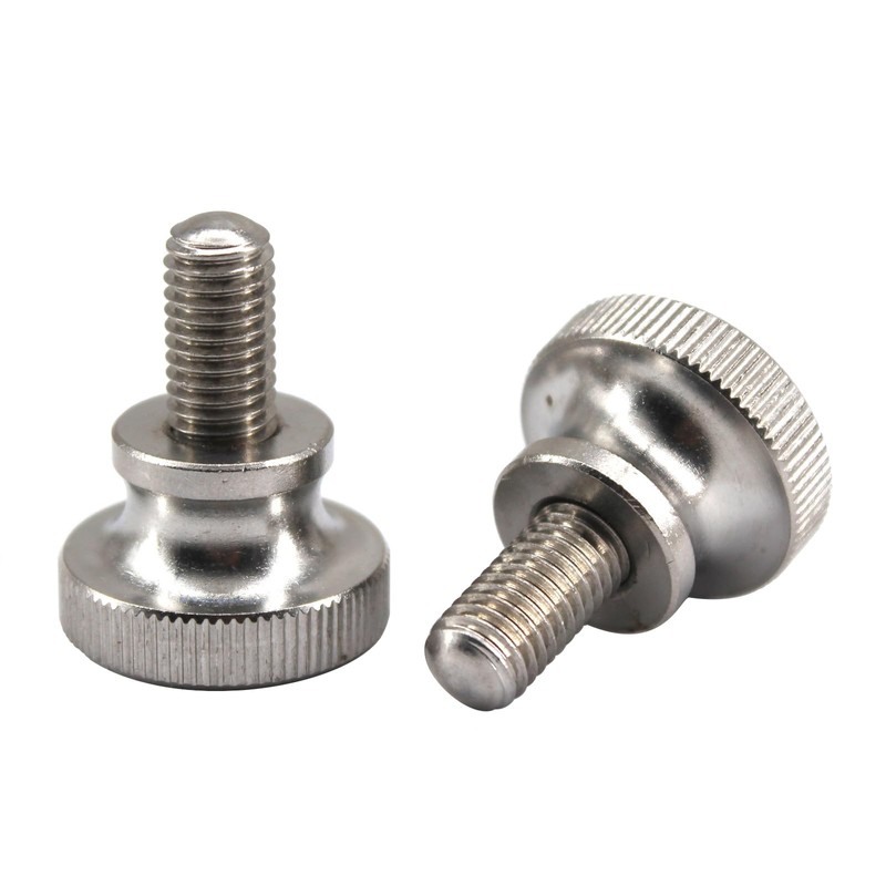 (10 Stück) M3x8mm Schrauben 304 Edelstahl Flacher Rändelschrauben