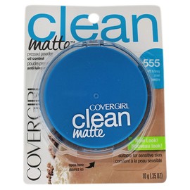 CoverGirl Polvo Compacto Clean Matte, Soft Honey, 10 g