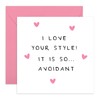 Love Greeting Card – "I Love Your Style!" – Gifts