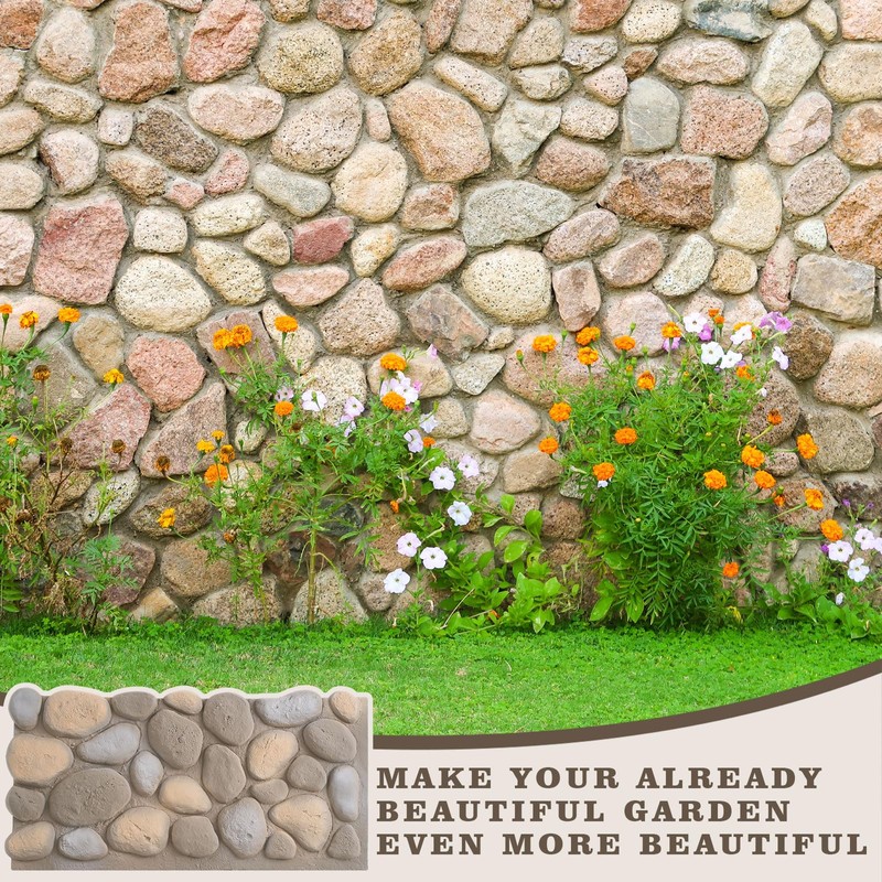 Maasechs PU Faux Rock Panel 47"w x 23.23"h x 2"d