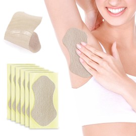 Coollooda Sweat Absorbing Pads, Underarm Sweat Pads, Pack of 50, Fade Armpit Pads, Sweat Removal, Heat Protection, Use on Bottom of Feet and Underarms, Antibacterial, Odor Resistant, Unscented, Easy