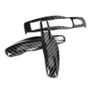 Key Chain Trim, 3pcs/Set ABS Carbon Style Car Key Cover