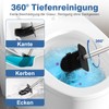 FUNPALA Klobürste Silikon - Edelstahl Toilettenbürste Silber - WC Bürsten
