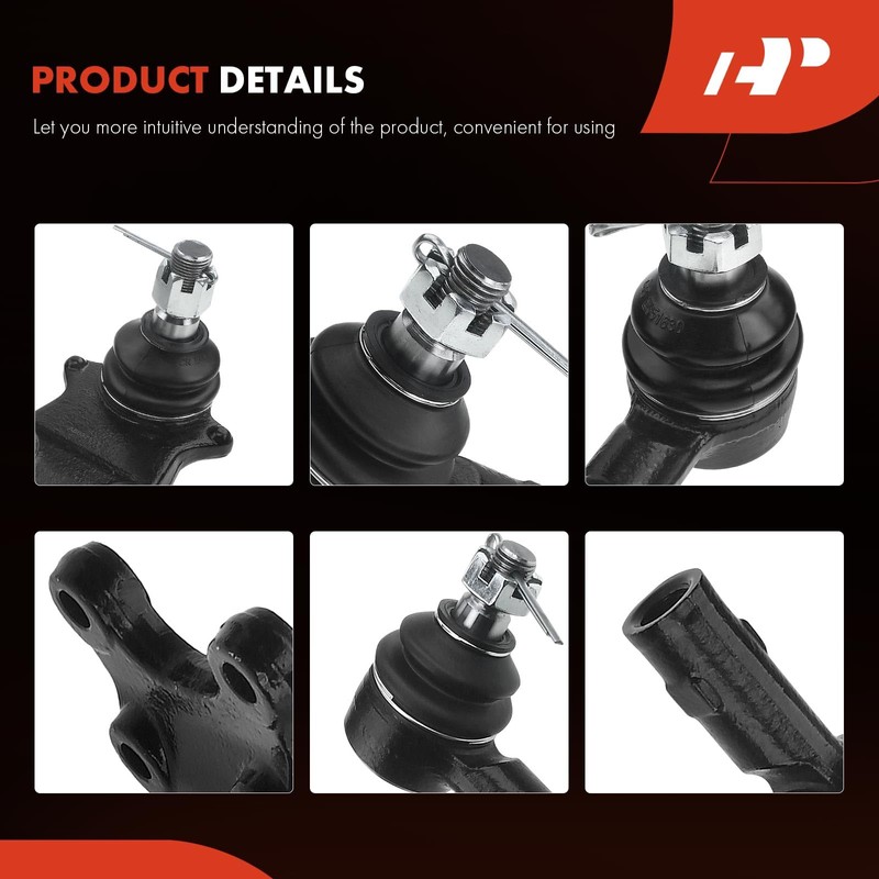 A-Premium Set of 6, Front Lower Ball Joint, Inner Outer