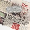 LABANCA Rhinestone Lipstick Case With Mirror Mini Lipstick Crossbody Bag