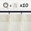 Natural Linen Kitchen Curtains 28 inch Length Pinch Pleat Cafe