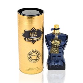 Blue Perfumes Blue Gold Edition Eau De Parfum Spray 3.4 oz  Blue For Men New