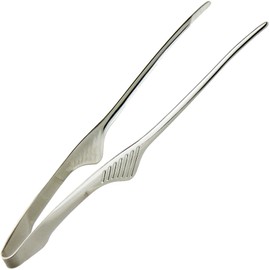 Nagao Tsubamesanjo Clever Pinzas, tipo económico, acabado espejo, 9.4 pulgadas (24 cm), acero inoxidable, Yakiniku, pasta, camping, barbacoas, fabricadas en Japón