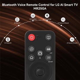 Fourmor Bluetooth Voice Remote MR25GA（AKB76046602） for LG 2019 to 2025 TVs, AI Voice Control with Pointer & Alexa, Replacement Remote