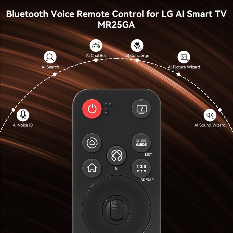Fourmor Bluetooth Voice Remote MR25GA（AKB76046602） for LG 2019 to 2025