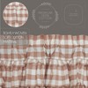 VHC Brands Annie Buffalo Portabella Brown Ruffled Check Farmhouse Kitchen