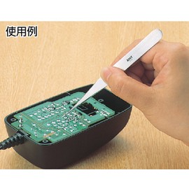 TRUSCO TSP-74 High Precision Stainless Steel Tweezers, 4.5 inches (115 mm), Ultra Fine Sharp