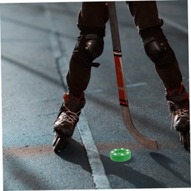 BESPORTBLE 1 x Roller Indoor Hockey Pucks Street Hockey Puck Air Hockey Training Hockey Pucks Roller Hockey Game Puck Roller Hockey Game Training Pucks Roller Hockey Puck PP Green