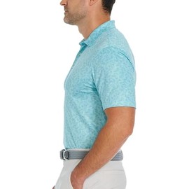 Greg Norman Men’s ML75 UPF 50+ Moisture Wicking Polo (Green, X-Large)