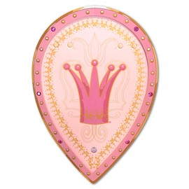 Liontouch - Queen Rosa Shield for Girls - Age 3-8 Years | Pink Pretend Play Foam Toy for Children & Toddlers in Medieval Style | Safe Battle Accessory for Dress Up, Cosplay & Royal Costumes