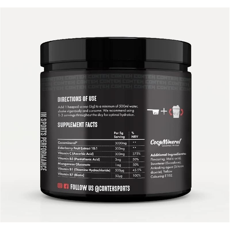 Conteh Sports Hydra Flow Premium Daily Hydration Formula 300g, 60