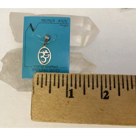 Mona Ann Sterling Silver OM OHM Pendant