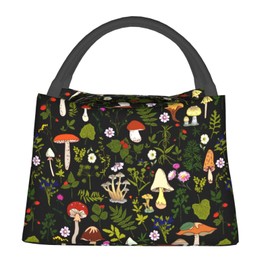 MOLIAN Axolotl Lunch Bag Insulated Lunch Box Cooler Tote Bag For Women Men Black