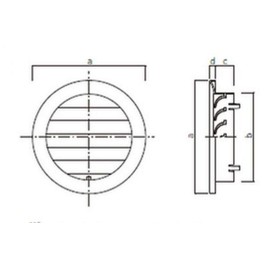 Shinyei Home Create SGM-150 Round Ventilation Vent Parts, Silver White Body: Depth 7.5 inches (19 cm), Main Unit: Height 1.6 inches (4 cm), Main Unit: Width 7.5 inches (19 cm), No Standard Net