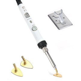 Arokimi Tiny iron,mini iron for crafts 80W Mini Small Iron Patch Clothes T Shirts Shoes Clothes and Hats Portable and Easy Iron Supplies Adjustable temperature (White)