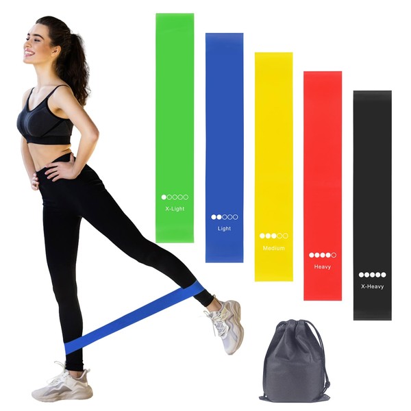 MABAHON Exercise Bands,Resistance Bands for Exercise,Elastic Bands with 5 Different