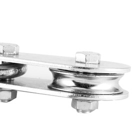 Yosoo Snatch Block Wire Rope Pulley Block Heavy Duty Roller Loading with Swivel Hook and Latch Snatch Block Rope Line Pull Strong Pulley Single Car Snatch Metal UTV/ATV Quad Bike Motocross Dirt Bike 2