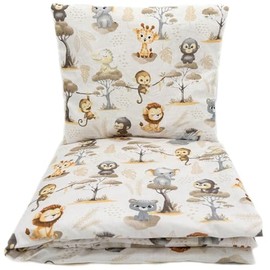 Baby's Comfort Bedding Set Duvet Cover (90 x 120 cm) + Pillowcase (40 x 60 cm), Monkeys