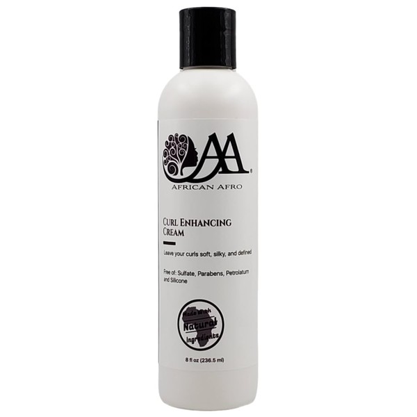 African Afro Curl Enhancing Cream, Curl Defining Cream for Medium