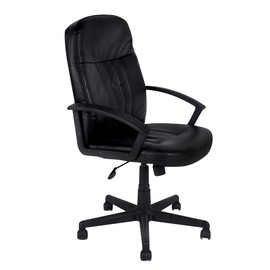 RED TOP Silla Ejecutiva  Soporte Lumbar  Base Giratoria con 5 Ruedas  Negro                                                                           