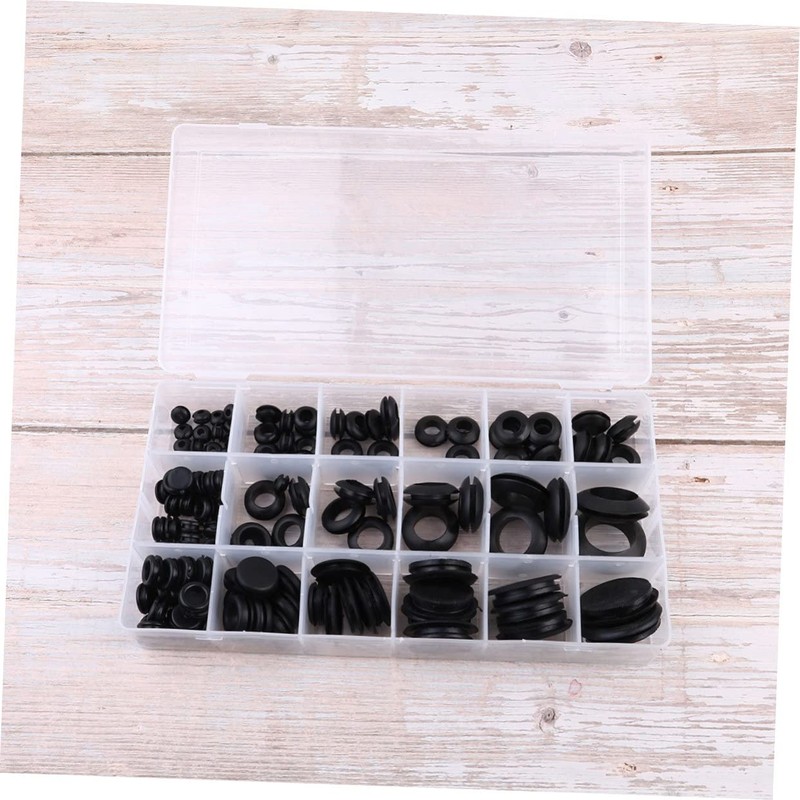 iplusmile 125pcs Rubber Seal Gasket Kit with Box Heat-Resistant Elastic