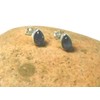 Art Gecko Fiery Pear Shaped LABRADORITE Sterling Silver Gemstone Stud