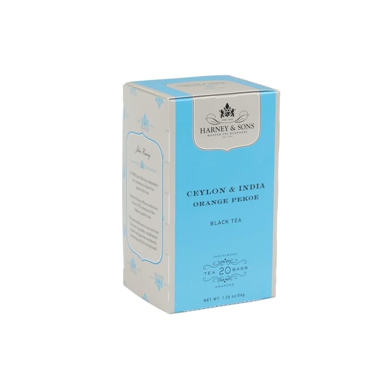 Harney & Sons Black Tea, Orange Pekoe, 20 Tea Bags