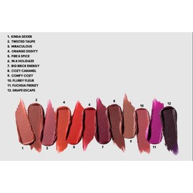 M.A.C Lips By Dozen Mini Podwer Kiss Lipstick x 12 - A Holiday Kit