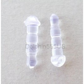 Unbranded/Generic 10pcs Clear Anti Dust proof Plug headphone Ear Cap jack 3.5mm cell phone charm
