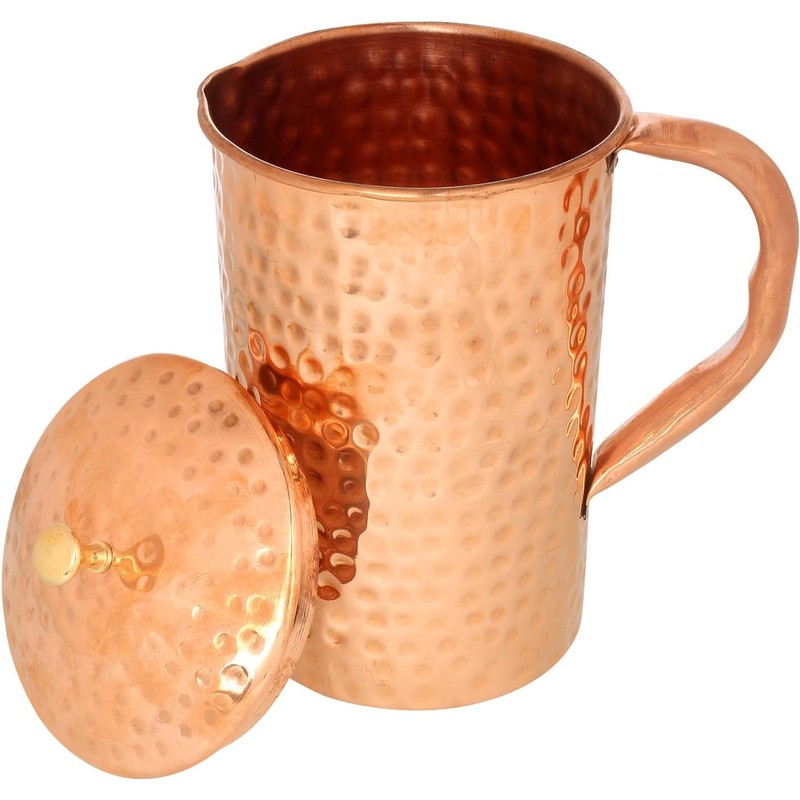 SHYAMVUN Pure Copper Water Jug (99.72%) | Copper Jug for
