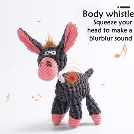 Wnddle Hundespielzeug, Hund Kauspielzeug, Gefüllte Hundekauspielzeug, Plüsch Hundespielzeug, Quietschendes Hunde Plüschtier, Kuscheltier Hund Gefüllte Hundespielzeug für Mittlere Kleine Hunde