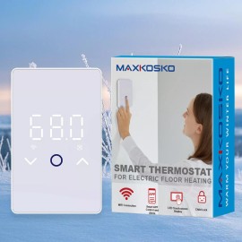 MAXKOSKO Thermostat: WiFi & LED Touchscreen, Smart Control at Your Fingertips