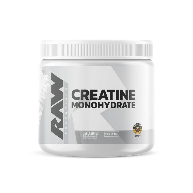Raw Nutrition Creatine Monohydrate – 30 Servings | Boost Strength,