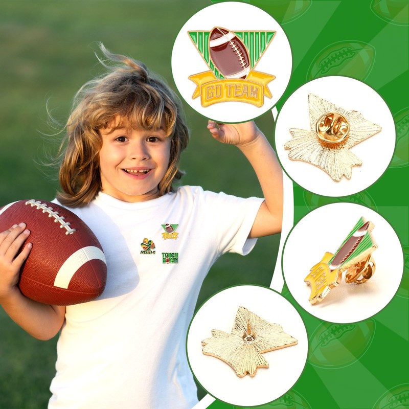 DTOFOOT 36PCS Football Enamel Pins Bulk Sports Lapel Pins Football