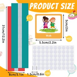 Visual Timetable for Home,Visual Timetable for kids,Practical Routine Chart for Children with 60 Durable Visual Pecs Cards, Support for Autism, ADD, Learning Difficulties, Early Years Transitions