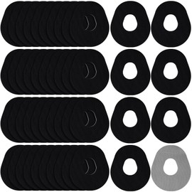 TrelaCo 48 Parches Adhesivos Impermeables Compatible con CGM G7 Parche de Sensor de Monitor Continuo de Glucosa Compatible con Cinta CGM de Larga Duración y sin Cubierta de Látex (Negro)