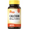 Sundance Calcium 600mg with D3 | 60 Caplets | Vegetarian,